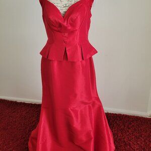 Mac Duggal Mermaid Prom Dress Floor Length Evening Gown